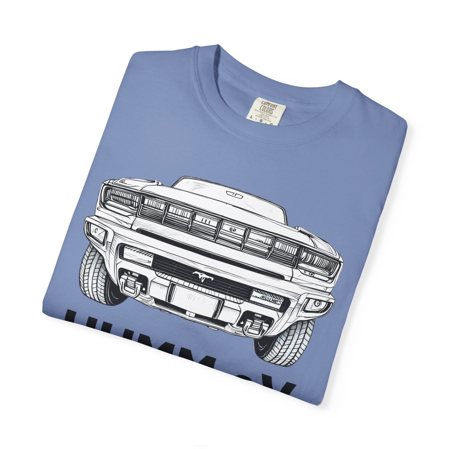 Humm EV Graphic Tee | Unisex Garment-Dyed T-shirt | Casual Wear, Gift for Car Enthusiasts, Unique Style, Cool Soft Cotton Shirt