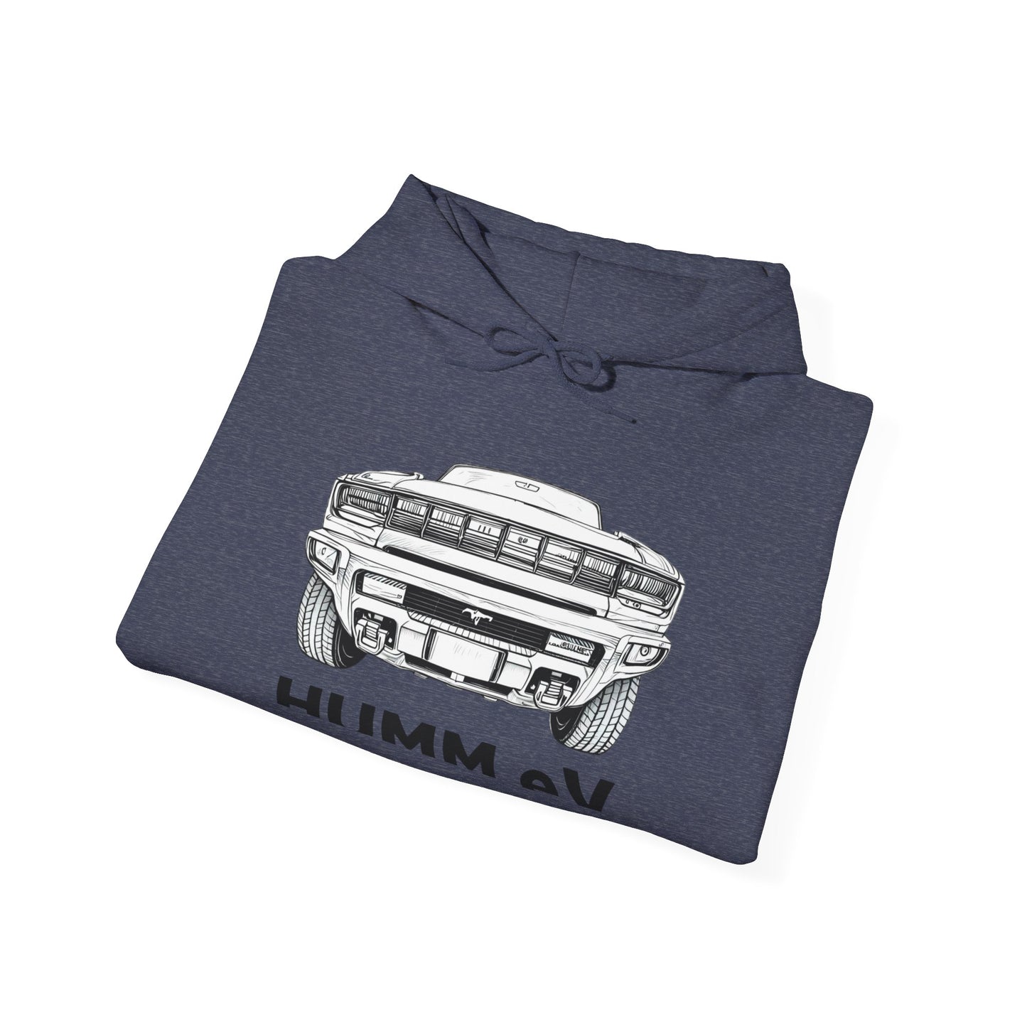 Humm EV Hooded Sweatshirt - Cozy Unisex Apparel for Car Lovers, Casual Wear, Gift for Him/Her, Road Trip Hoodie, Lightweight Sweatshirt