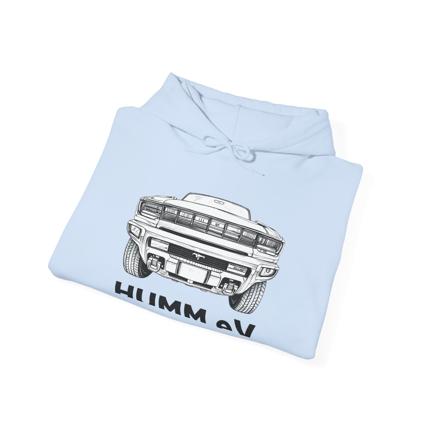 Humm EV Hooded Sweatshirt - Cozy Unisex Apparel for Car Lovers, Casual Wear, Gift for Him/Her, Road Trip Hoodie, Lightweight Sweatshirt