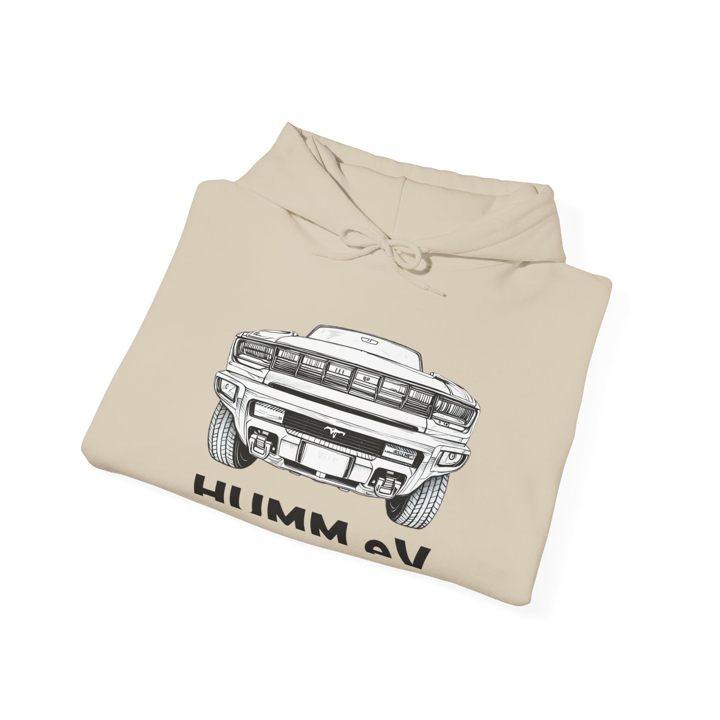Humm EV Hooded Sweatshirt - Cozy Unisex Apparel for Car Lovers, Casual Wear, Gift for Him/Her, Road Trip Hoodie, Lightweight Sweatshirt