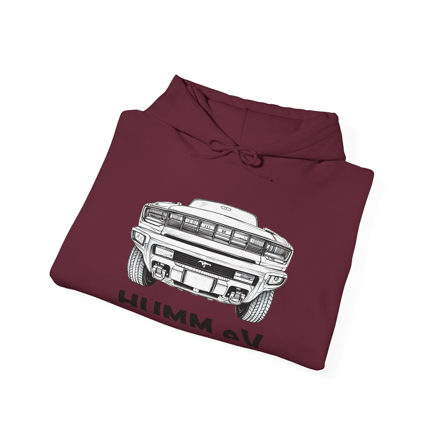 Humm EV Hooded Sweatshirt - Cozy Unisex Apparel for Car Lovers, Casual Wear, Gift for Him/Her, Road Trip Hoodie, Lightweight Sweatshirt