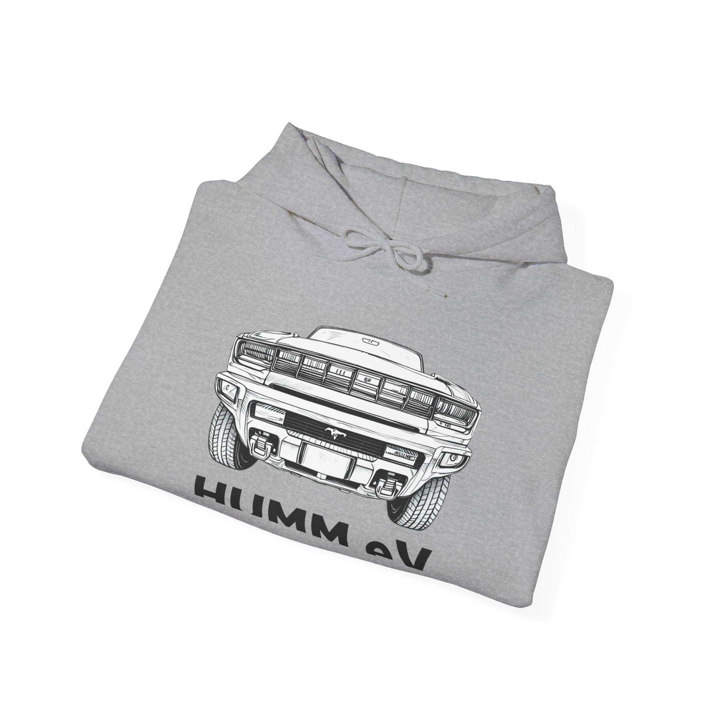 Humm EV Hooded Sweatshirt - Cozy Unisex Apparel for Car Lovers, Casual Wear, Gift for Him/Her, Road Trip Hoodie, Lightweight Sweatshirt