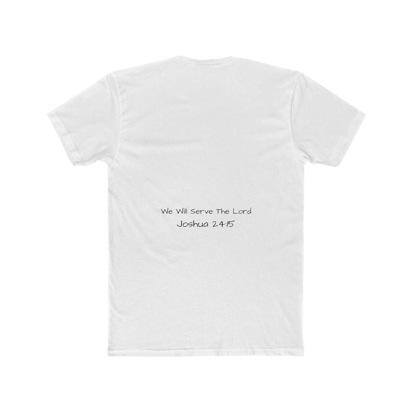 Cowboy Cross Tee - Joshua 24:15 Unisex Cotton Crew