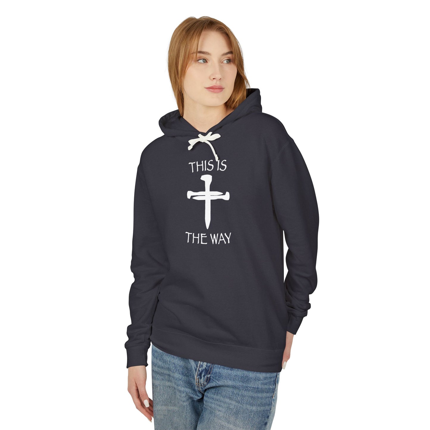 Unisex Rustic Nails Hooded Sweatshirt, Cozy Casual Wear, Faith-based Gift, Religious Apparel, Daily Comfort, Perfect for Any Occasion