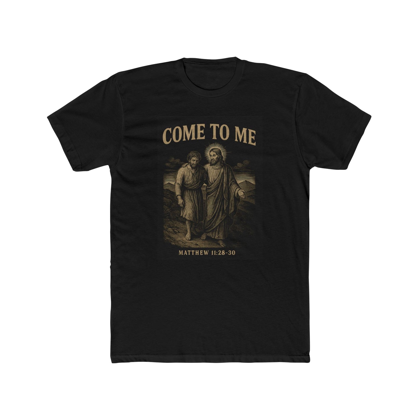 Bible Verse Cotton Tee - Matthew 11:28