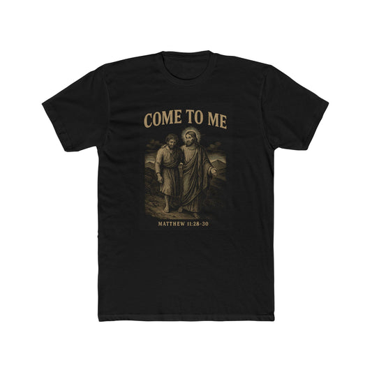 Bible Verse Cotton Tee - Matthew 11:28