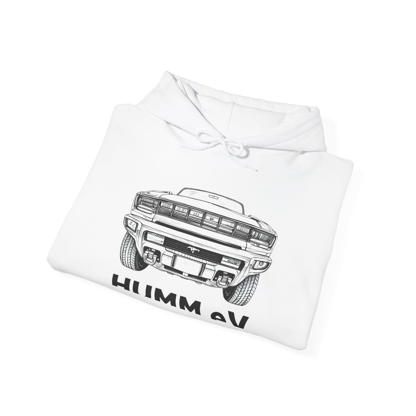 Humm EV Hooded Sweatshirt - Cozy Unisex Apparel for Car Lovers, Casual Wear, Gift for Him/Her, Road Trip Hoodie, Lightweight Sweatshirt