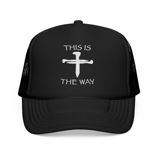 Faith-Inspired Foam Trucker Hat | Christian Embroidered Cap for Casual Wear, Gifts for Him, Religious Events, Everyday Style