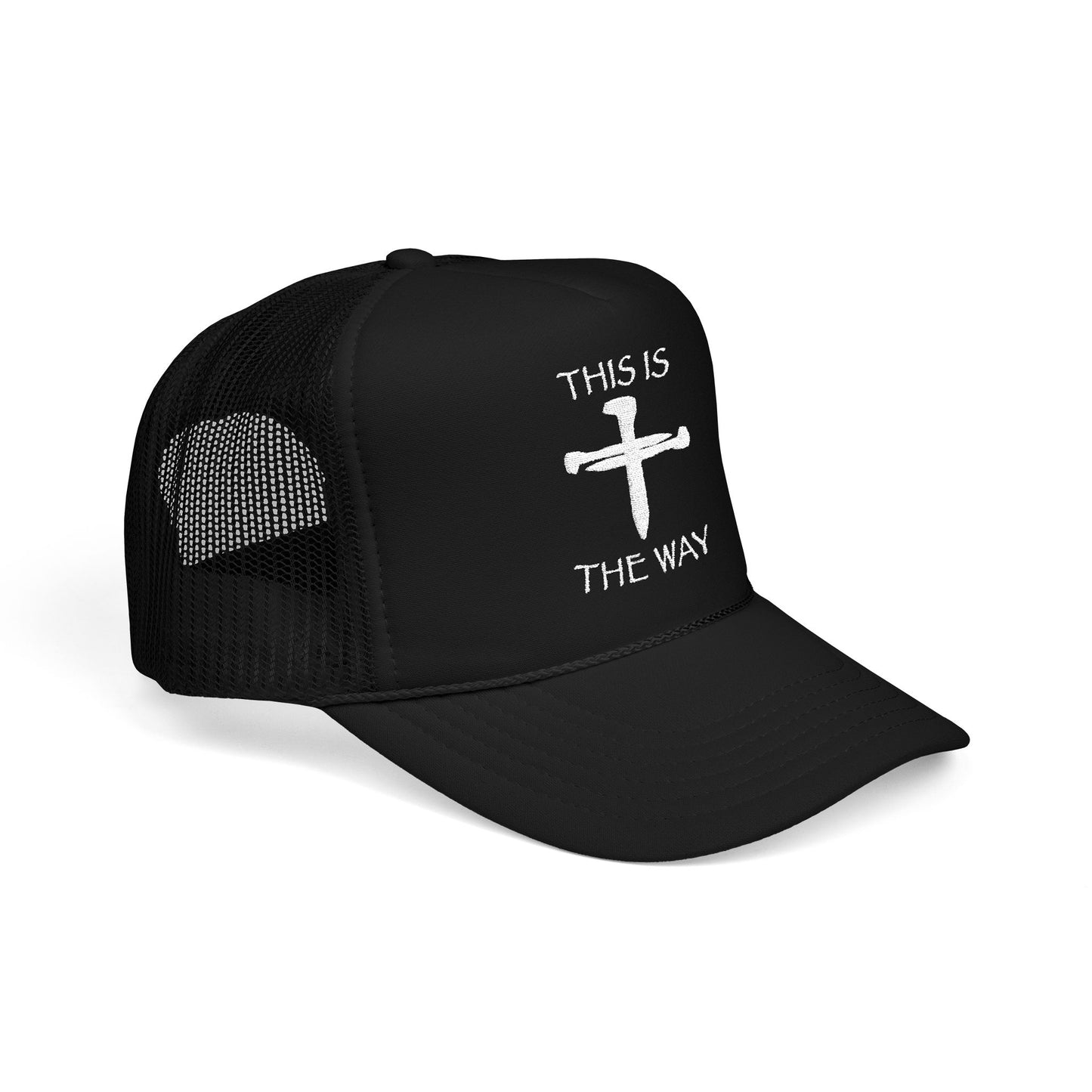 Faith-Inspired Foam Trucker Hat | Christian Embroidered Cap for Casual Wear, Gifts for Him, Religious Events, Everyday Style