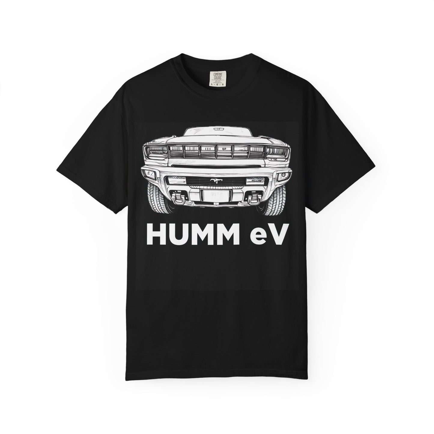 Humm EV Tee Vintage Style Unisex Garment-Dyed T-shirt, Perfect Gift for Car Enthusiasts, Casual Fashion, Eco-Friendly Style, Unique