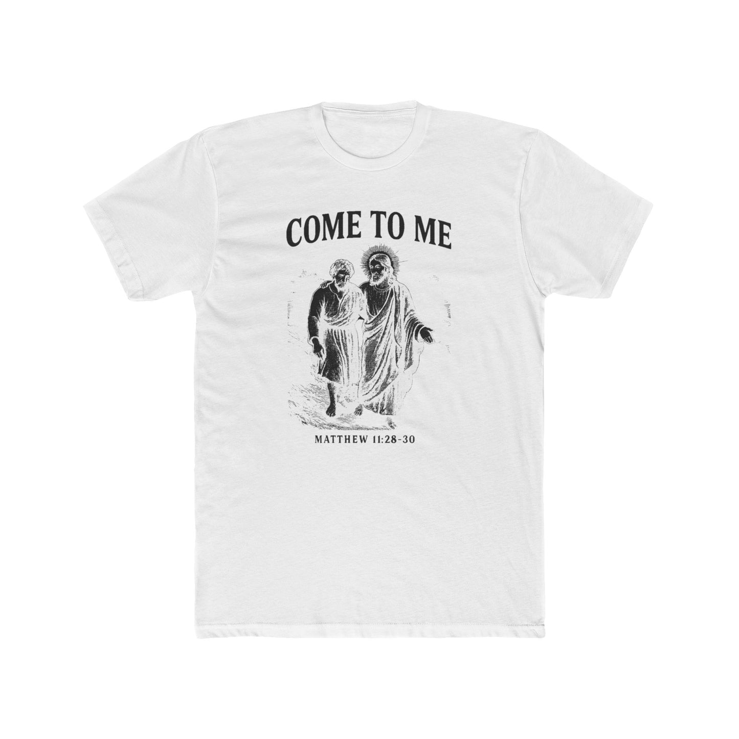 Bible Verse Cotton Tee - Matthew 11:28